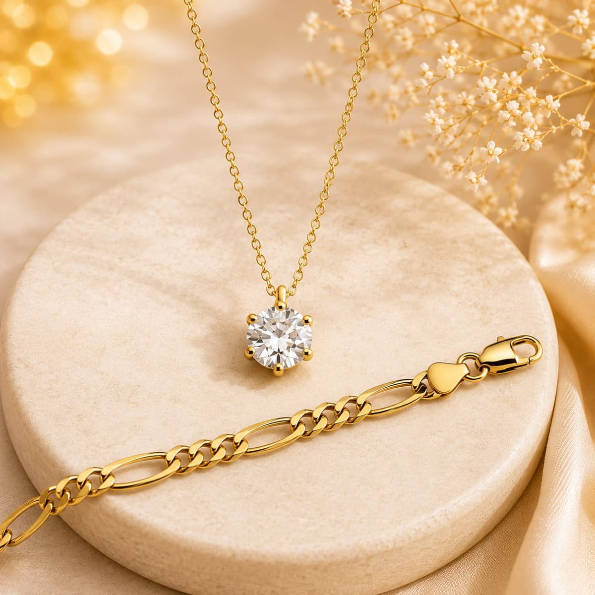 Halsketten und Colliers in Gold und Silber