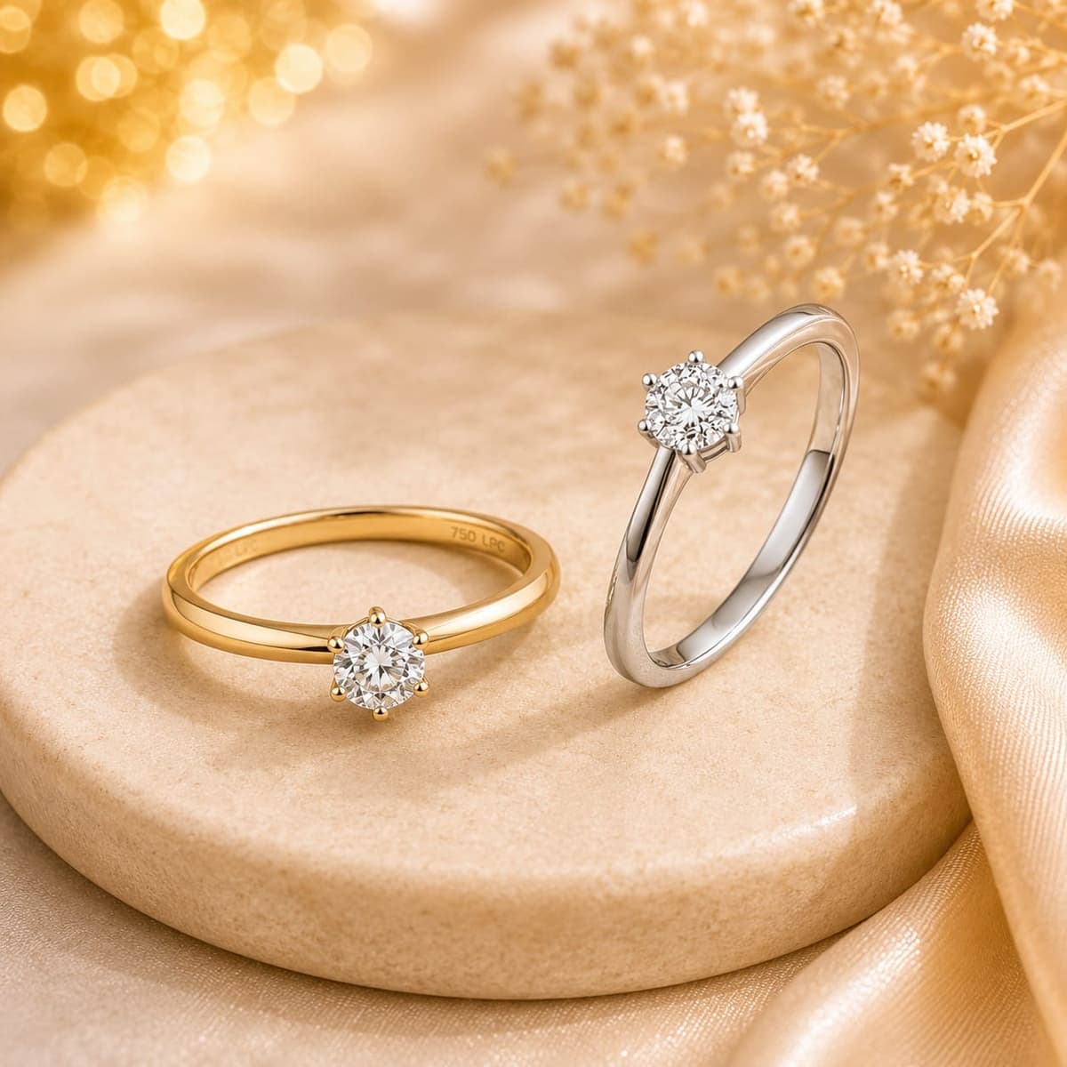 Verlobungsringe mit Brillanten und Edelsteinen