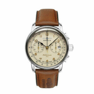 Zeppelin Herrenuhr Quarz Chronograph mit Lederarmband 96705