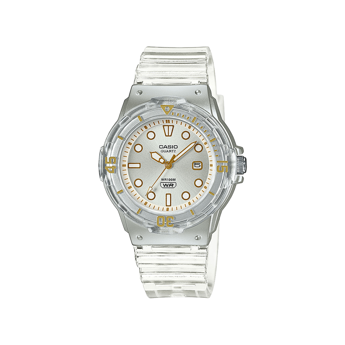 CASIO COLLECTION Women LRW-200 Transparent bezel & band LRW-200HS-7EVEF