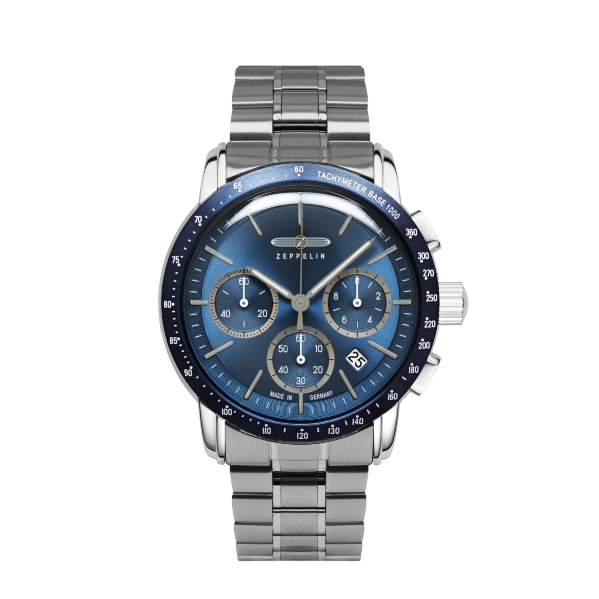 Zeppelin Herrenuhr Quarz Chronograph mit Metallarmband 8878MB3