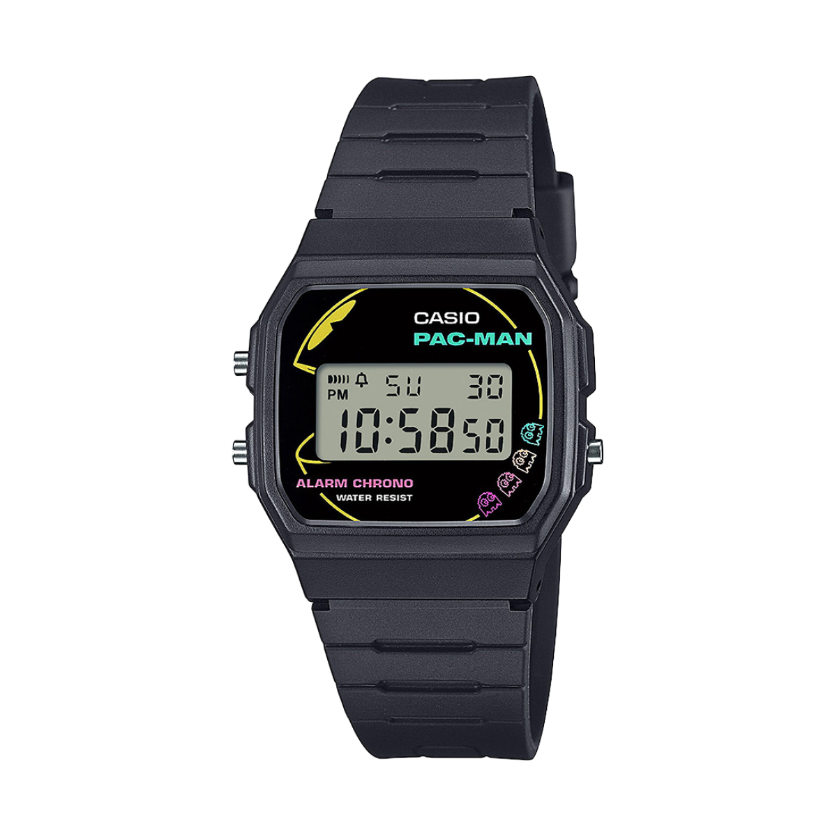 CASIO TIMELESS COLLECTION Men 50th Anniversary tie up with Pac-Man F-91WPC-1AER