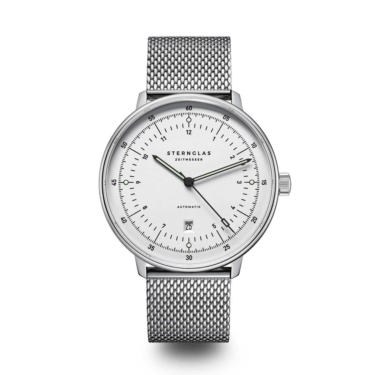 HAMBURG Automatik silber silber / Milanaise 20 silber S02-HH47-MI04