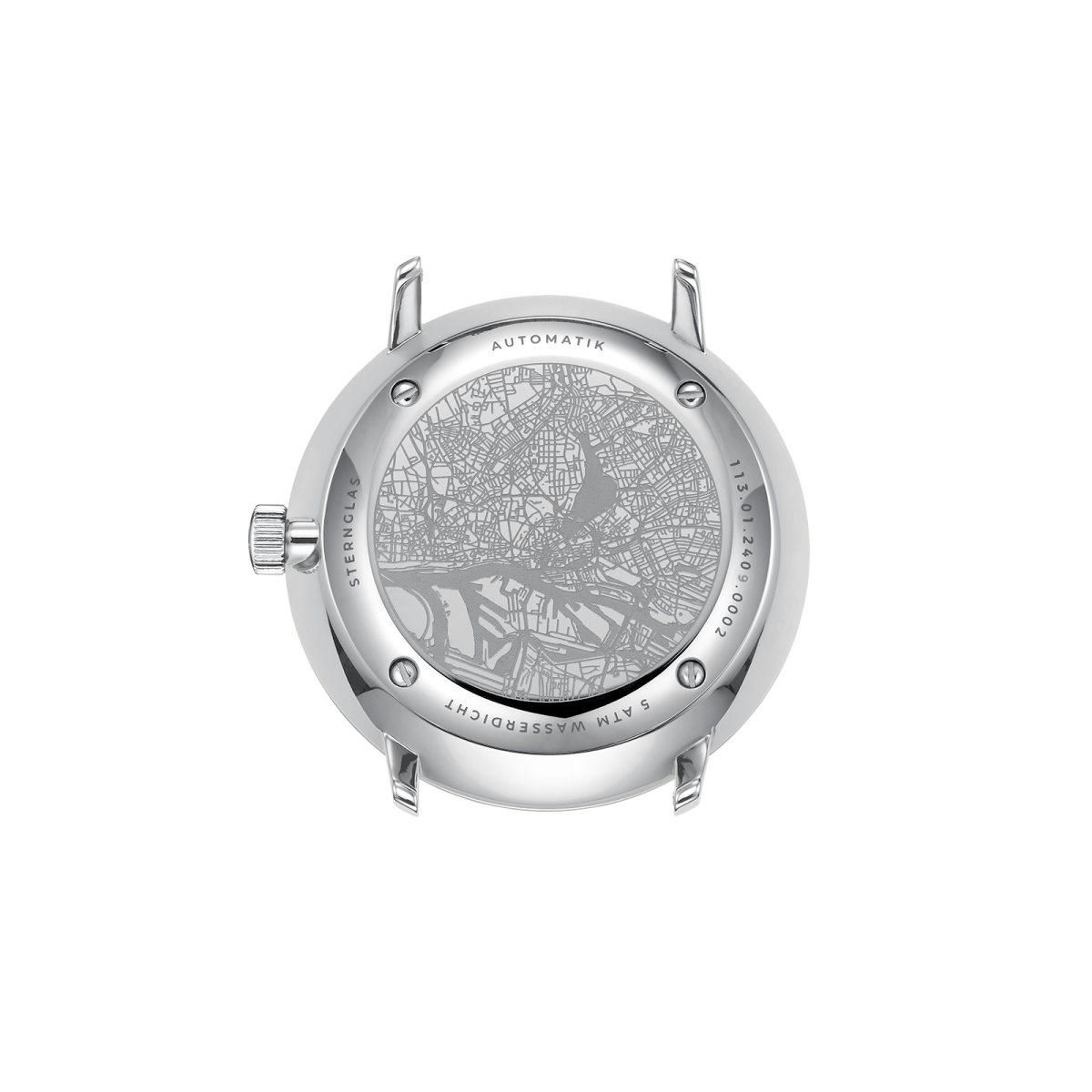 HAMBURG Automatik silber silber / Milanaise 20 silber S02-HH47-MI04 – Bild 3