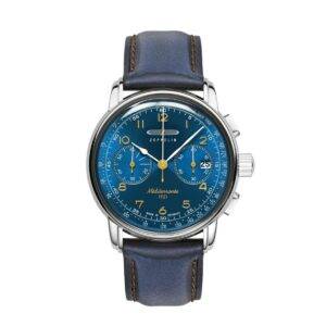 Zeppelin Herrenuhr Quarz Chronograph mit Lederarmband 96703