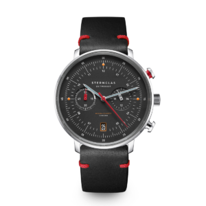 HAMBURG Chrono Edition Neuwerk schwarz silber / Vintage 20 nero-rot S01-HCN03-VI29