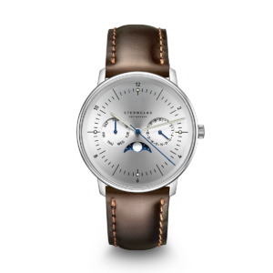 NAOS Mondphase mondsilber silber / Bridle 20 dunkelbraun S01-NM52-BR03